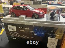 Motorhelix 1/18 Mugen HONDA Civic TYPE-R EK9 Red BNIB M85026 RARE