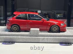 Motorhelix 1/18 honda civic type R Ek9 Mugen Red