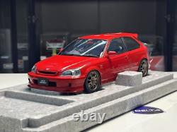 Motorhelix 1/18 honda civic type R Ek9 Mugen Red