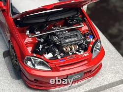 Motorhelix 1/18 honda civic type R Ek9 Mugen Red