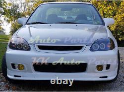 Mug Style Carbon Fiber Front Bumper Lip Spoiler 99-00 For Honda Civic EK 2D 4D