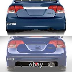 Mugen Civic Rear withLED Diffuser Fiber RR For 4dr 06-11 Style Honda Bumper Carbon