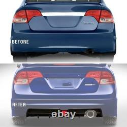 Mugen Civic Rear withLED Diffuser Fiber RR For 4dr 06-11 Style Honda Bumper Carbon