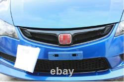 Mugen Front Upper Bumper Mesh Grill Grille For Honda Civic Type-R Carbon Fiber