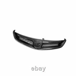 Mugen Front Upper Bumper Mesh Grill Grille For Honda Civic Type-R Carbon Fiber