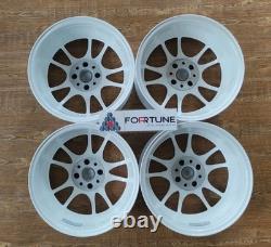 Mugen MF10L 15x6.5 +45 4x100 Honda Civic EG6 EG9 EF8 Regamaster SW388 CRX Mugen MF10L 15x6.5 +45 4x100 Honda Civic EG6 EG9 EF8 Regamaster SW388 CRX