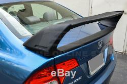 Mugen RR Style ABS Plastic Rear Spoiler With Black Emblems For 06-11 Civic Sedan