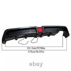 Mugen RR Style Rear Bumper Diffuser For 06-11 Civic 4DR Sedan with LED Light