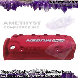 Mugen Styl Rocker Racing Engine Valve Cover for Honda Civic D16 VTEC D16Y8 D16Z6