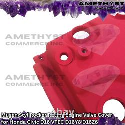 Mugen Styl Rocker Racing Engine Valve Cover for Honda Civic D16 VTEC D16Y8 D16Z6