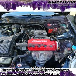 Mugen Styl Rocker Racing Engine Valve Cover for Honda Civic D16 VTEC D16Y8 D16Z6