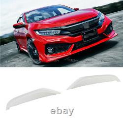 Mugen Style FRP Front Side Splitters For 2017-2019 Honda Civic FK7 Hatchback