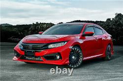 Mugen Style FRP Front Side Splitters For 2017-2019 Honda Civic FK7 Hatchback