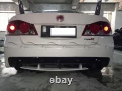 Mugen Style For 06+ Honda Civic 8th Carbon Fiber & FRP Rear Bumper Lip Diffuser
