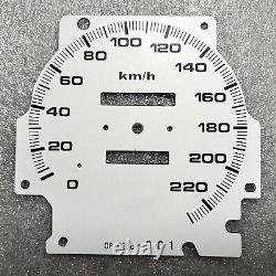 Mugen Style Gauge Cluster Overlays 220 km/h 10k rpm for 96-00 Honda Civic EK EJ