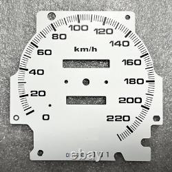 Mugen Style Gauge Cluster Overlays 220 km/h 9k rpm for 96-00 Honda Civic EK
