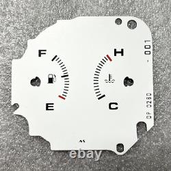Mugen Style Gauge Cluster Overlays 220 km/h 9k rpm for 96-00 Honda Civic EK