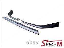 Mugen Style PP Unpainted Black Bumper Splitter Lip 3PCS for Honda Civic 2022-25 Mugen Style PP Unpainted Black Bumper Splitter Lip 3PCS for Honda Civic 2022-25