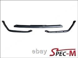 Mugen Style PP Unpainted Black Bumper Splitter Lip 3PCS for Honda Civic 2022-25 Mugen Style PP Unpainted Black Bumper Splitter Lip 3PCS for Honda Civic 2022-25