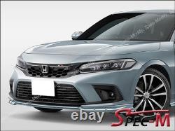 Mugen Style PP Unpainted Black Bumper Splitter Lip 3PCS for Honda Civic 2022-25 Mugen Style PP Unpainted Black Bumper Splitter Lip 3PCS for Honda Civic 2022-25