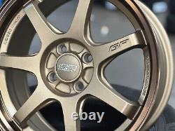 New 16x7J 4x100 4 pcs Mugen GP Design BRONZE (4 Wheel) Honda Fit Civic Insight