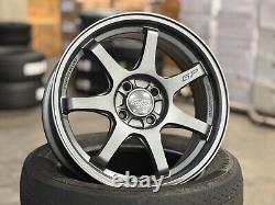 New 16x7J 4x100 4 pcs Mugen GP Design GREY (4 Wheel) Fit Honda Civic Insight