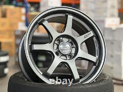 New 16x7J 4x100 4 pcs Mugen GP Design GREY (4 Wheel) Fit Honda Civic Insight