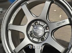 New 16x7J 4x100 4 pcs Mugen GP Design GREY (4 Wheel) Fit Honda Civic Insight