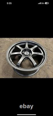 New 18x8.5J Mugen GP (4 Wheel) GREY 5x114.3 Honda Civic HRV Integra CRV Acura