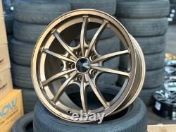 New 18x9.5 ET40 5x120 AOW MUGEN MF10 Wheel Honda CIVIC TYPE R FK8 FL5 Bronze
