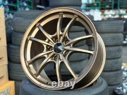 New 18x9.5 ET40 5x120 AOW MUGEN MF10 Wheel Honda CIVIC TYPE R FK8 FL5 Bronze