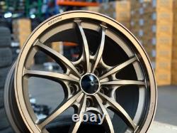 New 18x9.5 ET40 5x120 AOW MUGEN MF10 Wheel Honda CIVIC TYPE R FK8 FL5 Bronze