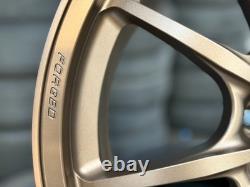 New 18x9.5 ET40 5x120 AOW MUGEN MF10 Wheel Honda CIVIC TYPE R FK8 FL5 Bronze