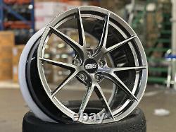 New 19x9.5 Overdrive FORGED Mugen FL5 (4 Wheel) 5x120 fit Honda Civic Type R FK8