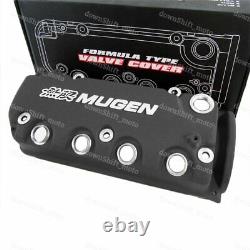 New MUGEN Racing Rocker Engine Valve Cover Black For Civic D16Y8 D16Y7 VTEC SOHC