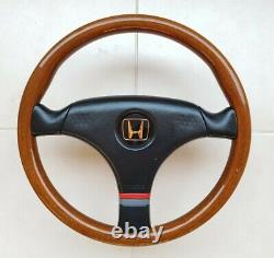 OEM MOMO VL35 Honda Access Wood Steering Wheel, Civic, CRX, NSX, EE9, Mugen, JDM, RARE