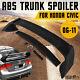 Oem Mugen Style Rear Trunk Spoiler Wing Unpainted For 06-11 Honda Civic Can