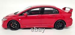 Otto 1/18 Honda Civic Mugen RR FD2 Milano Red 2008 Resin Scale Model Car