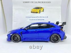 Otto Ot987 2020 Honda CIVIC Fk8 Type R Mugen Blue Metallic 118 Scale