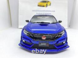 Otto Ot987 2020 Honda CIVIC Fk8 Type R Mugen Blue Metallic 118 Scale