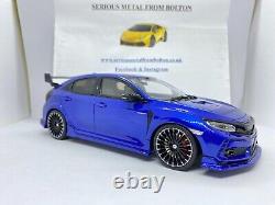 Otto Ot987 2020 Honda CIVIC Fk8 Type R Mugen Blue Metallic 118 Scale