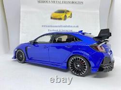 Otto Ot987 2020 Honda CIVIC Fk8 Type R Mugen Blue Metallic 118 Scale