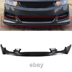 PU Mugen Style Front Bumper Lip Fits 2009-2011 Honda Civic 4Dr Sedan