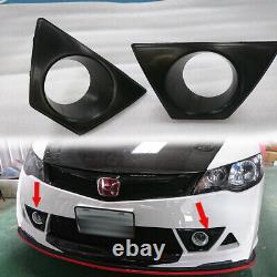 Painted For Honda Civic 8th Mugen RR Look Fog Light Cover Retainers RR Model Kit