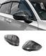 Pair Mirror Covers For 22-up Honda Civic Jdm Mugen Dry Carbon Fiber Replacement