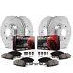 Powerstop K2440 Brake Discs And Pad Kit 4-wheel Set Front & Rear For Honda Civic