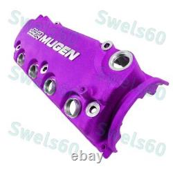 Purple MUGEN Racing Engine Valve Cover For Honda Civic D16Y8 D16Y7 VTEC SOHC New