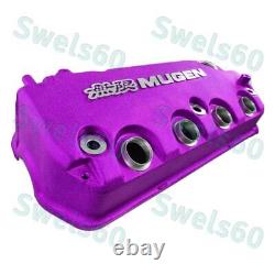 Purple MUGEN Racing Engine Valve Cover For Honda Civic D16Y8 D16Y7 VTEC SOHC New