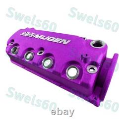 Purple MUGEN Racing Engine Valve Cover For Honda Civic D16Y8 D16Y7 VTEC SOHC New