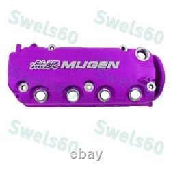 Purple MUGEN Racing Engine Valve Cover For Honda Civic D16Y8 D16Y7 VTEC SOHC New